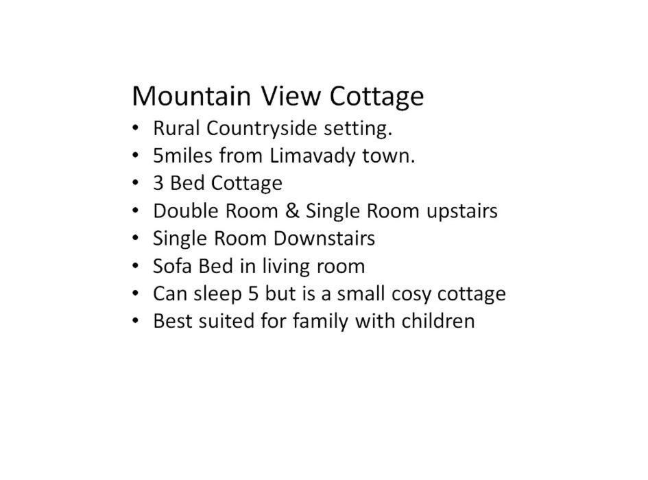 Mountain View Cottage Limavady Esterno foto
